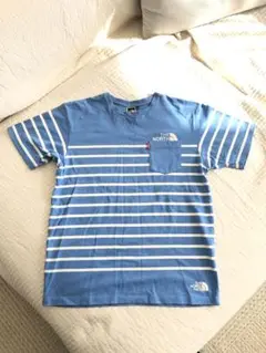 THE NORTH FACE 青ストライプ Tシャツ