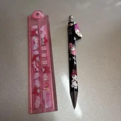 平成レトロ　お願いマイメロディー　定規　シャーペン下敷き　セット