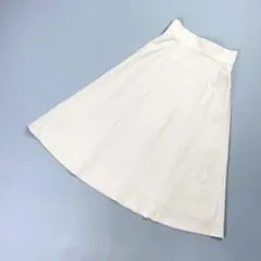 美品 ANAYI ウールAラインスカート アイボリー サイズ36*ND962のサムネイル