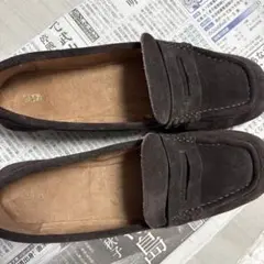 ZARA ダークブラウン ローファー 39
