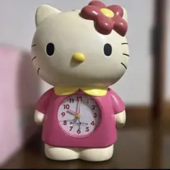 【平成レトロ】Hello Kitty 置き時計 大　箱付き　サンリオ　動作確認済