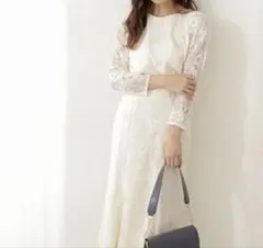 PROPORTION BODY DRESSINGギャザースリーブレースブラウス