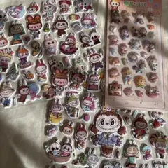 ラブブ　ぷくぷくシール　3Dシール セット