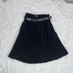 MIUMIU black skirt belt付 vintageのサムネイル