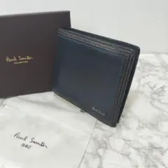 【美品✨️】Paul Smith 二つ折り財布 ネイビー