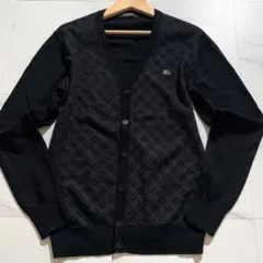 【美品】 バーバリー ブラックレーベル コットン カーディガン M