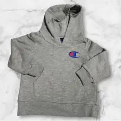 ★美品★Champion グレー フード付きパーカー 95cm 裏毛