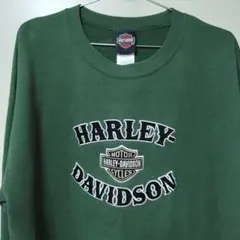 Harley-Davidson グリーン スウェット L