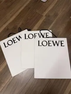 LOEWE ショップ袋 3枚セット ホワイト