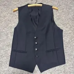 BOSSネイビー スリムフィット スーツベスト