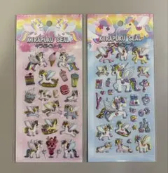 ユニコーン キラぷくシール 2点