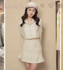 Darich スプリングツイードコンパクトジャケット　　セットアップ