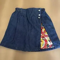 Disney ミッキー デニム キュロットスカート 120cm