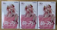 初音ミク 桜ミク ぬ～スト ぬーどるストッパー フィギュア 3体セット