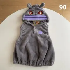新品 (90) ダダンダン なりきり ベビーベスト もこもこ アンパンマン