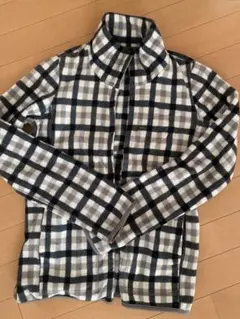 フリース チェック柄ジャケット Mサイズ