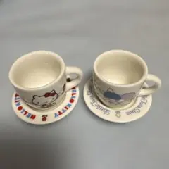 サンリオキャラクターズ ミニチュア陶器 カップ&ソーサー