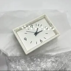 ¥3490 無印良品 駅の時計 シンプル ミニ 白 MUJI マグネット付のサムネイル