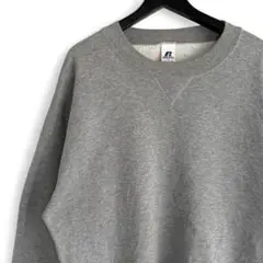 90s ヴィンテージ RUSSELL 無地スウェット グレー LTサイズ H6
