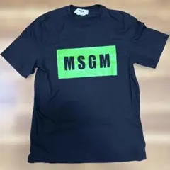 MSGM ブラック ネオングリーン Tシャツ M