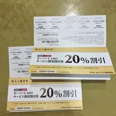 【最新版】VT ホールディングス　株主優待券 (2026年12月末期限)2冊