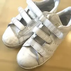 adidas スタンスミス　レザーベルクロ　ホワイトレディース　23.5cm
