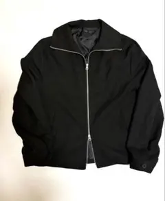ZARA ツイルテクスチャー シャツジャケット ブラック M ダブルジップのサムネイル