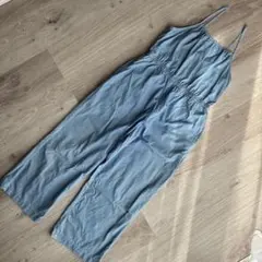 ユニクロ　キッズ 女の子　サロペット　オーバーオール　デニム　150