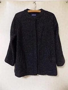 80757　LANDS'END　コート　黒　ブラック　９号