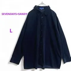 SEVENDAYS=SANDY 長袖シャツ コーデュロイ 綿100 羽織り
