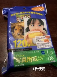 KOKUYO デジカメ写真用紙 エコノミータイプ L判 119枚入り