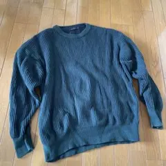 ダークグリーン リブ編み セーター　nico and mサイズ