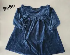 BeBe キッズ ワンピース ネイビー 130