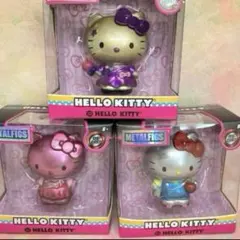 海外版　Hello Kitty ハローキティ　レア！メタルフィギュア3点セット