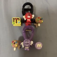 ［セット］エムアンドエムズ　チョコ　バンスクリップ　ヘアクリップ　ヘアアクセ