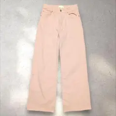 【H＆M】 ワイドパンツ Mサイズ相当 ピンク 美脚シルエット