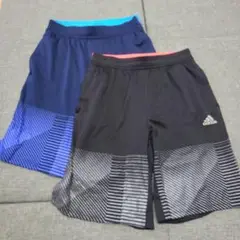 adidas　ハーフパンツ(160cm)　2枚セット