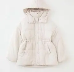 【NICE CLAUP 】ホワイトダウンジャケット・新品FREEサイズ