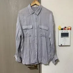 archives シアーシャツ 長袖 水色のサムネイル