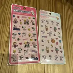 本日限定価格-PEANUTS PUKUPUKU SEAL シール 2シートセット
