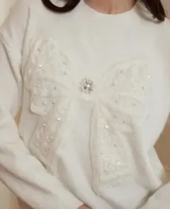 Aveloria Rosie パールデコレーションプルオーバーセーター