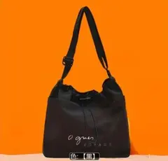 agnes b. ショルダーバッグ 黒