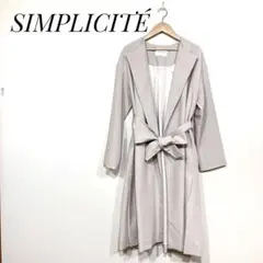 シンプリシテェ サイドベンツコート スプリングコート ベージュ フリー