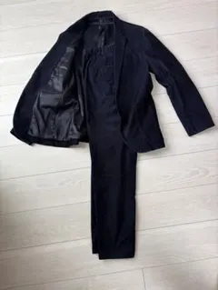 【美品】グリーンレーベルリラクシング コーデュロイ セットアップ ネイビー S