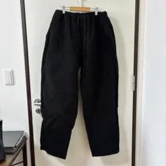 COMOLI モールスキン ドローストリングパンツ 3 ブラック