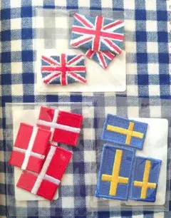 check&stripe イギリス、スウェーデン、ノルウェー国旗 新品