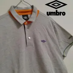 UMBRO　00s Y2K TECH　刺繍ロゴ　ポロシャツ　デサント社製のサムネイル