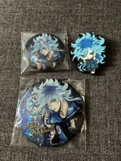 ツイステ【イデア】缶バッジ、ラバーマスコット