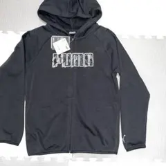 PUMA ブラック ジップパーカー 150 新品