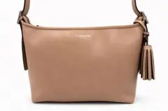 COACH レザー ショルダーバッグ タッセル付き 上品カラー 美品